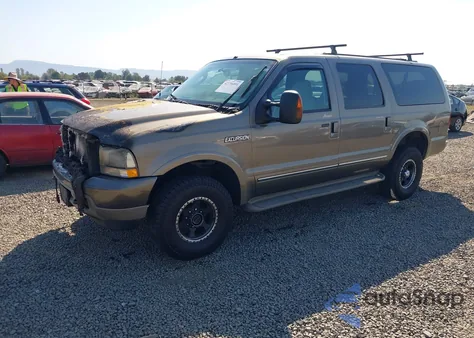 2004 Ford Excursion Limited из США, поврежденный, VIN 1FMSU43P84EB21909